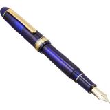 Platinum プラチナ萬年筆 Plutinum PNB13000#3776 Century Gold Trim 51 Chartres Blue M Dolma Kalem - Altın - Sarı
