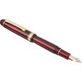 Platinum プラチナ萬年筆 Plutinum PNB13000#3776 Century Gold Trim 71 Bourgogne Ef Dolma Kalem - Altın - Sarı