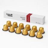 Platium Sert Aleminyum Kapsül Kahve Nespresso ile uyumlu, Espresso, Alüminyum Kapsül, Güçlü ve Yoğun Kapsül 10''lu Kutu (36'lı Paket)