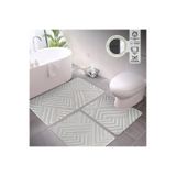 Plato Halı Opqo 3'lü Set Premium Banyo Takımı 50x60 (Klozet) - 60x100 - 50x60 Set
