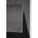 Plato Halı Opqo Sarmaşık Premium Oturma Odası, Salon, Antre, Yıkanabilir Polyester Kaymaz Taban Gri Halı