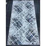 Plato Jel Kaymaz Taban Yıkanabilir Yumuşak Yüzey Kesme Halı Yolluk - Mavi - 200 x 286 cm