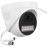 Plato PL-29099 5mp 2.8mm 4 Warmled Fullcolor Plastik Kasa Ahd Analog Dome Güvenlik Kamerası - Beyaz