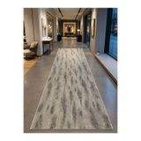 Plato Sft Antiq Halı Gri Modern Kaymaz Taban Salon Hol, Koridor Mutfak Yıkanabilir Jel Kesme Yolluk