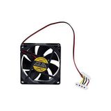 Platoon 9 cm 12 Volt Fan 12 Volt 9 cm Molex Fan - Siyah
