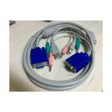 Platoon Kvm Swıtch Kablosu Dişi Erkek VGA + Stereo 3.5mm + USB A B Kwm