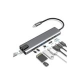 Platoon Macbook Pro Air Usb Type-c Hub Dönüştürücü Çevirici Çoklayıcı Usb Hdmı Micro Sd Girişli