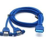Platoon Motherboard usb uzatma montaj tipi usb 3.0 uzatma kablosu 19 pin usb çevirici 20 pin usb çevirici