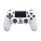 Platoon PL-2870 Ps4 Double Shock Kablosuz Joystick Oyun Kolu Gamepad - Beyaz - Siyah