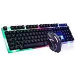 Platoon PL-357 USB Kablolu Işıklı Klavye Mouse Set