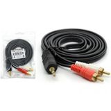 Platoon PL-8581 1.5 mt 3.5 to 2 RCA M Standart Ses Kablosu