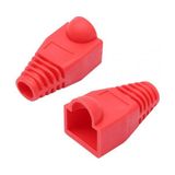 Platoon RJ45 Konnektör Için Koruyucu Plastik Kılıf Rj 45 Cover Kırmızı 100 Adet
