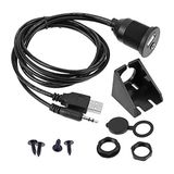 Platoon USB 2.0-3.5mm Aux Uzatma Kablo ve Montaj Aparatı USB Aux Uzatma