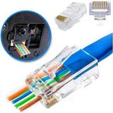 Platoon Yeni Nesil RJ45 Konnektör Ez RJ45 Konnektör 50 Adet