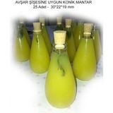 Platox Soda Cam Şişesine Uyumlu 25 Adet Konik Mantar Tıpa 30*22*19 - Beyaz - 400 ml
