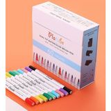 Platube Çift Taraflı Brush Pen 60’lı Marker Kalem Seti Bullet Jurnal Mandala Eskiz Boyama Seti - Karışık-Çok Renkli - Çift Uçlu Keçeli Kalem - Tek Ebat