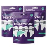 Platypus Diş Teli için Ortodontik Yüzgeçler - Benzersiz Yapı Kemer Telinin Altına Uyar, İki Dakikada Tüm Ağzınızı Diş İpi, Diş İpine Uyumluluğu Artırır, Diş Tellerine Zarar Vermez - 30 Adet Çanta