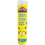 Play-Doh 1 Adet Kuru Boya Tüp Çok Renkli 12 Renk ile Yaratıcı Boyama Deneyimi
