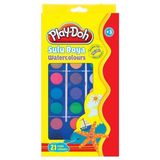 Play-Doh 21 Renk Suluboya Seti 21 Parça Renkli Boyalar Çocuklar İçin Eğlenceli Sanat Malzemesi