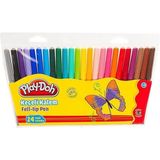 Play-Doh 24 Renk Keçeli Kalem 2 mm Oyun Hamuru Özellikli Eğlenceli Aktivite