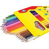 Play-Doh 24 Renk Kuru Boya Kalemi 1 Adet Sağlıklı Ahşap Gövde ile Uzun Süreli Kullanım - Renkli