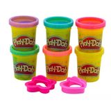 Play-Doh 6'Lı Oyun Hamuru + 2 Adet Hamur Kalıbı