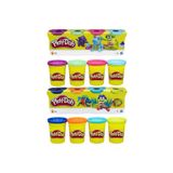 Play Doh 8 Renk Oyun Hamuru (2 Paket 4'lü Renk) 2 x 448gr - Mor-Yeşil-Pembe-Turkuaz & Lacvrt-Turncu-Mavi-Sarı