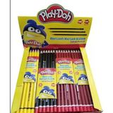 Play-Doh Altıgen Mercanlı Kurşun Kalem 12 Adet - Renkli