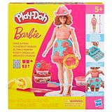 Play-Doh Barbie Çiçek Desenleri ve Püsküller Oyuncak Bebek Seti
