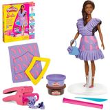 Play-Doh Barbie Fashionista Ruffles Oyuncak Bebek Seti