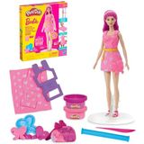 Play Doh Barbie Kalpler ve Saç Oyun Hamuru Seti - Pembe