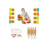Play Doh Bebeğimin İlk Oyuncakları Hediyelik Set, Bloklar, Oyun Hamuru, Kalıp, Merdane