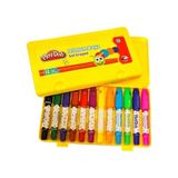 Play-Doh CR014 12 Renkli Jel Crayon Mum Boya Plastik Kutuda Çocuklar İçin Yaratıcı Boyama Seti - Yok
