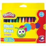 play-doh crayon mum boya 12 renk karton kutu 11 mm play-cr005 - Yok