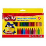 Play-Doh Extra Jumbo 12 Renk Crayon Mum Boya Okul ve Hobi Kullanımı
