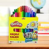 Play-Doh Karton Kutulu Keçeli Kalem 2 Mm 36 Renk (Ke023)