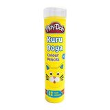 Play-Doh Kuru Boya Tüp 12 Renk 12 Adet Eğlenceli Sanat Malzemesi Çocuklar için