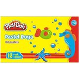 Play-Doh Oyun Hamuru 12 Renk Pastel Boya Kokusuz ve Canlı Renklerle Güvenli Kullanım - Renkli