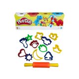 Play Doh Oyun Hamuru 4'lü Set Klasik Renkli 13 Parça Kalıp Merdaneli Şekilli Kalıp Seti Hediyeli 448 gr
