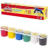 Play-Doh Parmak Boyası 6 Renk Birleşik 25 ml - Çok Renkli - PARMAK BOYASI