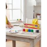 Play-Doh Parmak Boyası 6 Renk Birleşik 30 ml – PLAY-PR018 - Su Bazlı, Canlı ve Örtücü Parmak Boyası Seti