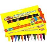 Play Doh PLAY-CR011 Mum Jumbo Karton Kutu 12 Renk Pastel Boya
