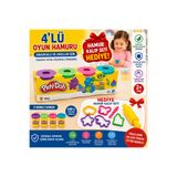 Play Doh Play-Doh 4'lü Oyun Hamuru 448 Gr + Hediye Hamur Kalıp Seti | Anaokulu Kreş Okul Öncesi Etkinlik