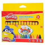 Play-Doh Playdoh 12 Renk Jumbo Mum Pastel Boya 11MM