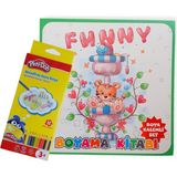 Play-Doh Playdoh Boyama Seti ( 12 Renk Kuru Boya + 48 Sayfa Boyama Kitabı )