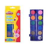 Play-Doh Sulu Boya 23 mm Küçük Boy 12 Renk PLAY-SU002 - Renkli