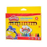 Play-Doh Yuvarlak Mum Pastel Boya Crayon Renkli 12 Renk PLAY-CR005 Özellikli