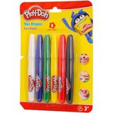 Play-Doh Yüz Boyası 6 Renk 125 mm Kalem Boyu Standart Renkler ile Eğlenceli Yüz Boyama