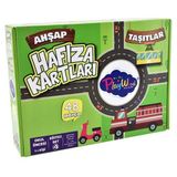 Play Wood Eğitici Ahşap Taşıtlar Hafıza Kartları