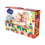 Play Wood Playwood Ahşap Eğitici Renkli Bloklar 60 Parça Ony-400